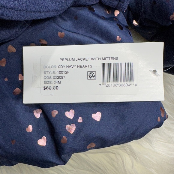 Rothschild Peplum Jacket With Mittens NWT - Picture 8 of 10